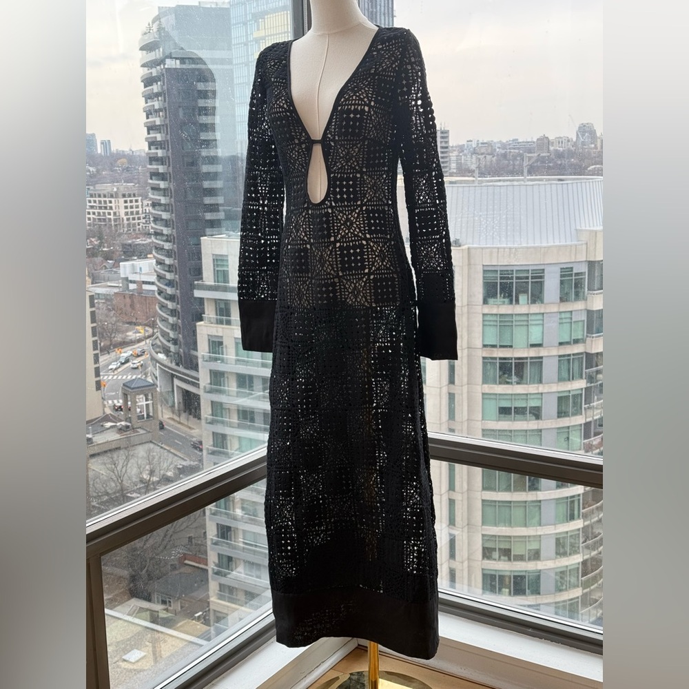 🆕 SIR THE LABEL 🧿 NWOT Rayure Long Sleeve Crochet Maxi Dress, Sz 1 US 4 - Picture 12 of 17